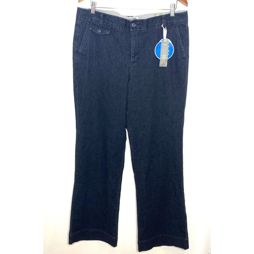 Dockers Marley Ideal Fit Truly Slimming Mid Rise Blue Jeans Denim Pants Sz 14M